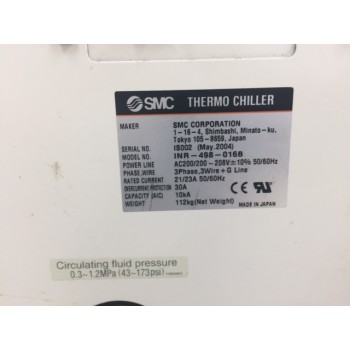 SMC INR-498-016B THERMO CHILLER